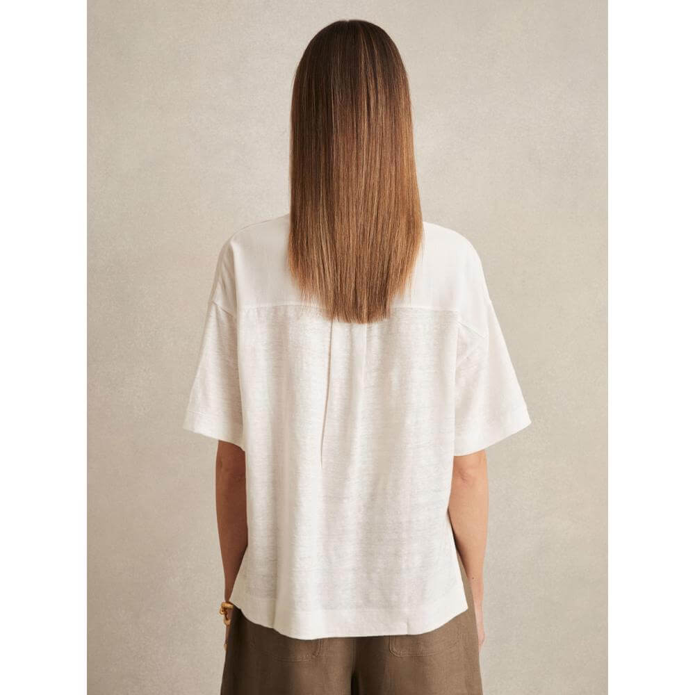 【海外限定】REISSTシャツ☆Ember V-Neck Pure Linen T-Shirt, B 009834444?fmt=auto&$background